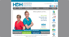 Desktop Screenshot of hanoverhospital.on.ca