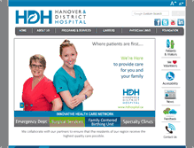 Tablet Screenshot of hanoverhospital.on.ca